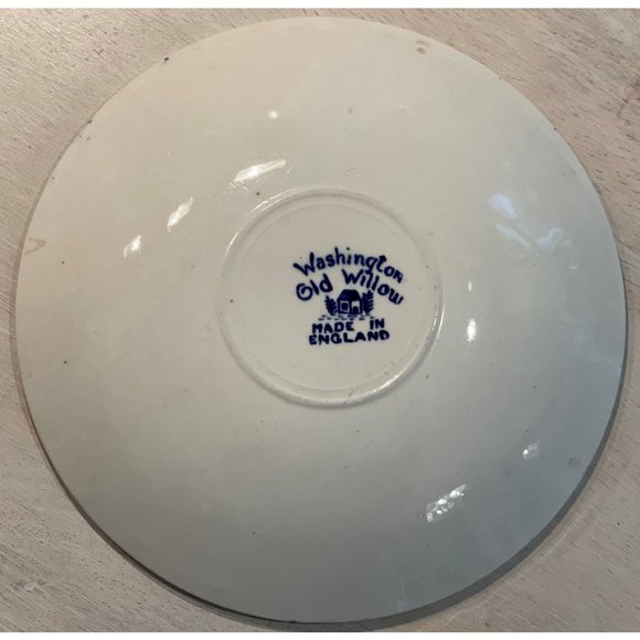 Old Willow Washington, Made in England Cup & Saucer - Picture 8 of 8